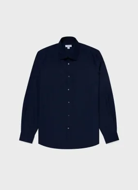 Men's Sea Island Cotton Shirt in Navy