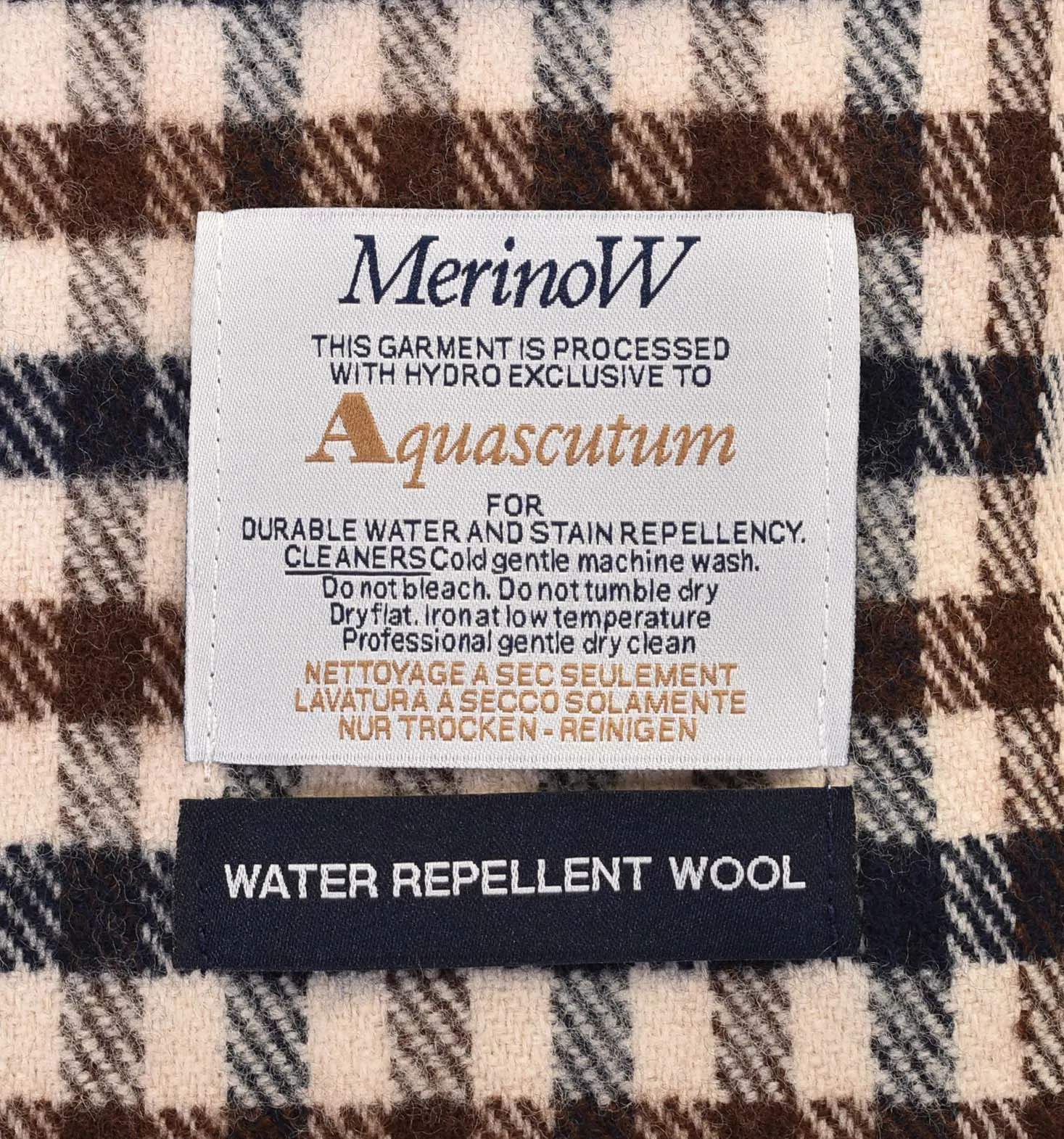 Merino Wool Club Check Scarf