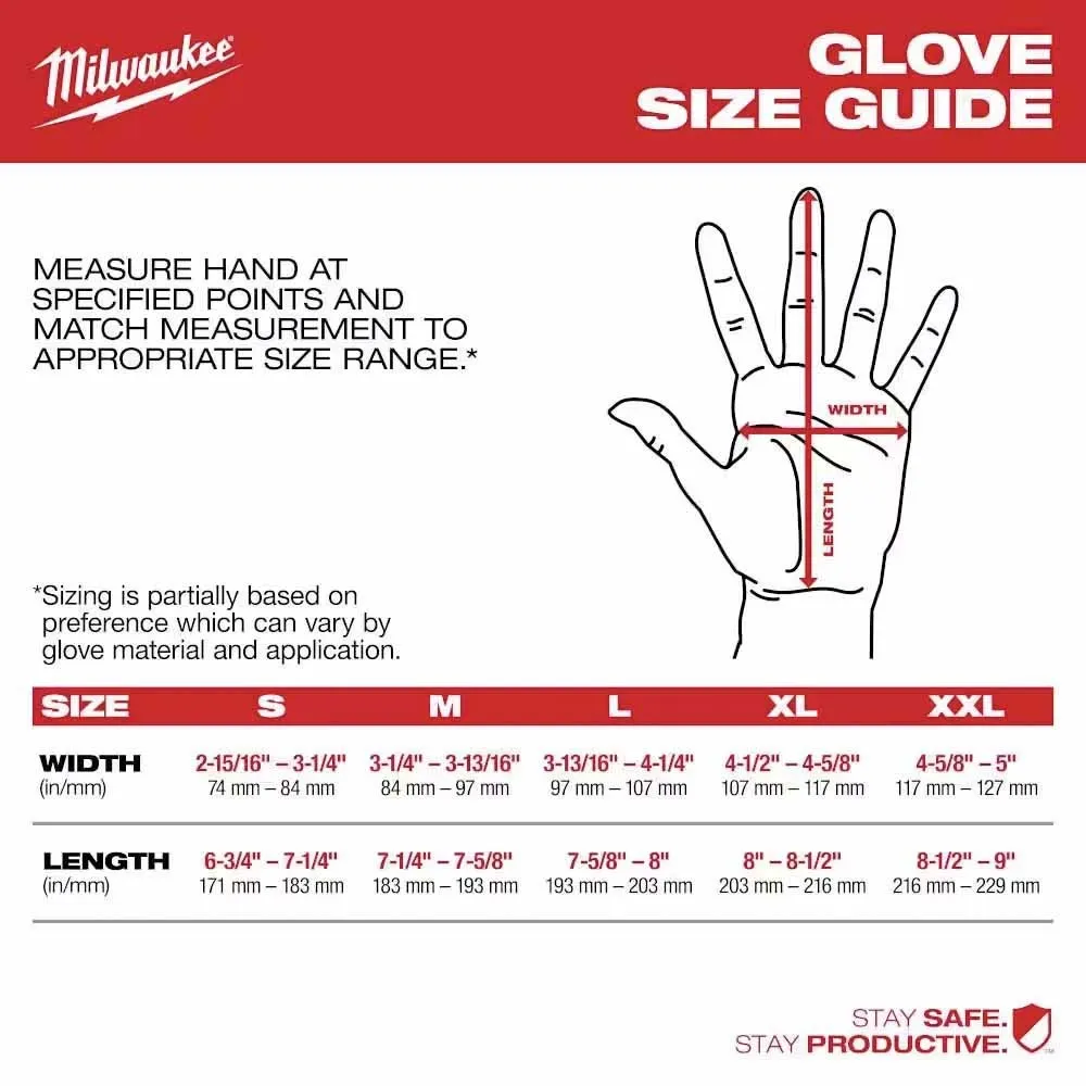 Milwaukee 48-22-8947 Cut Level 4 Nitrile Dipped Gloves - L