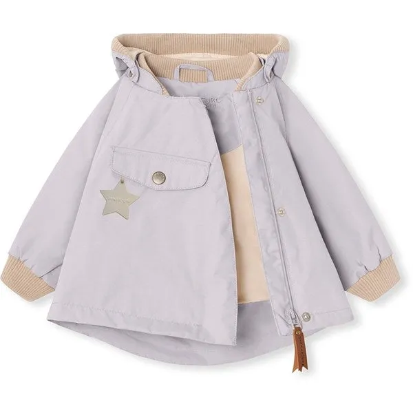 MINI A TURE WAI Spring Jacket Purple Raindrops