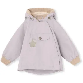 MINI A TURE WAI Spring Jacket Purple Raindrops