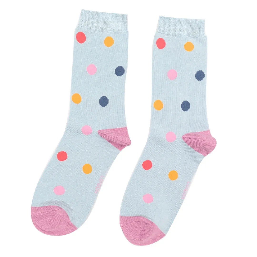 Miss Sparrow Hot Pink Bamboo Spots Socks