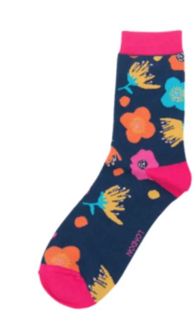 Miss Sparrow Modern Floral Socks (3 Colours)