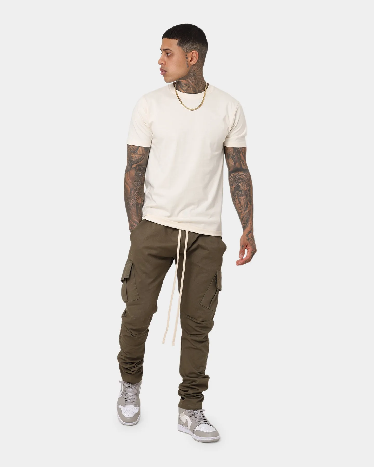 MNML Cargo Drawcord II Pants Olive