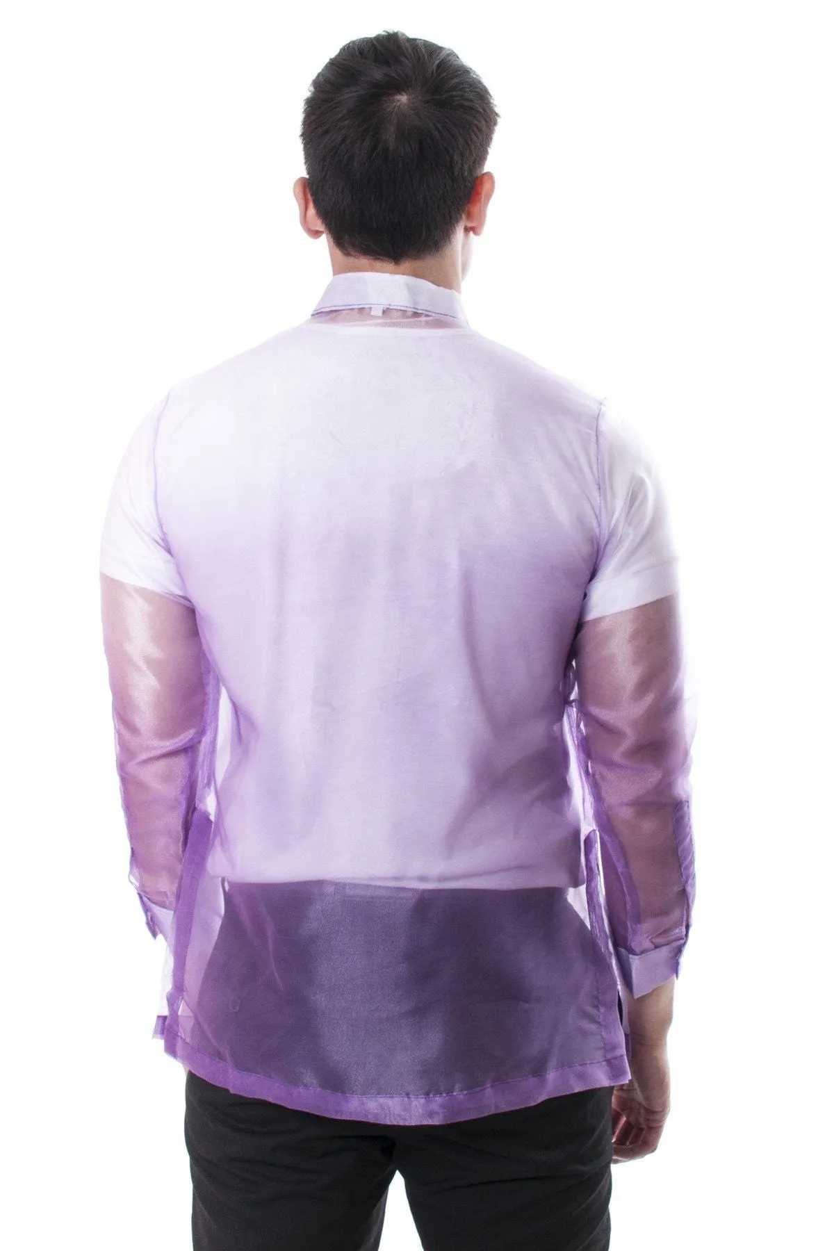 MO16 - Organza Barong Tagalog Lavender