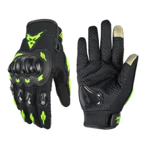 MOTOCENTRIC 13-MC-010 Touch Screen Motorcycle Breathable Gloves, Specification: M(Green)