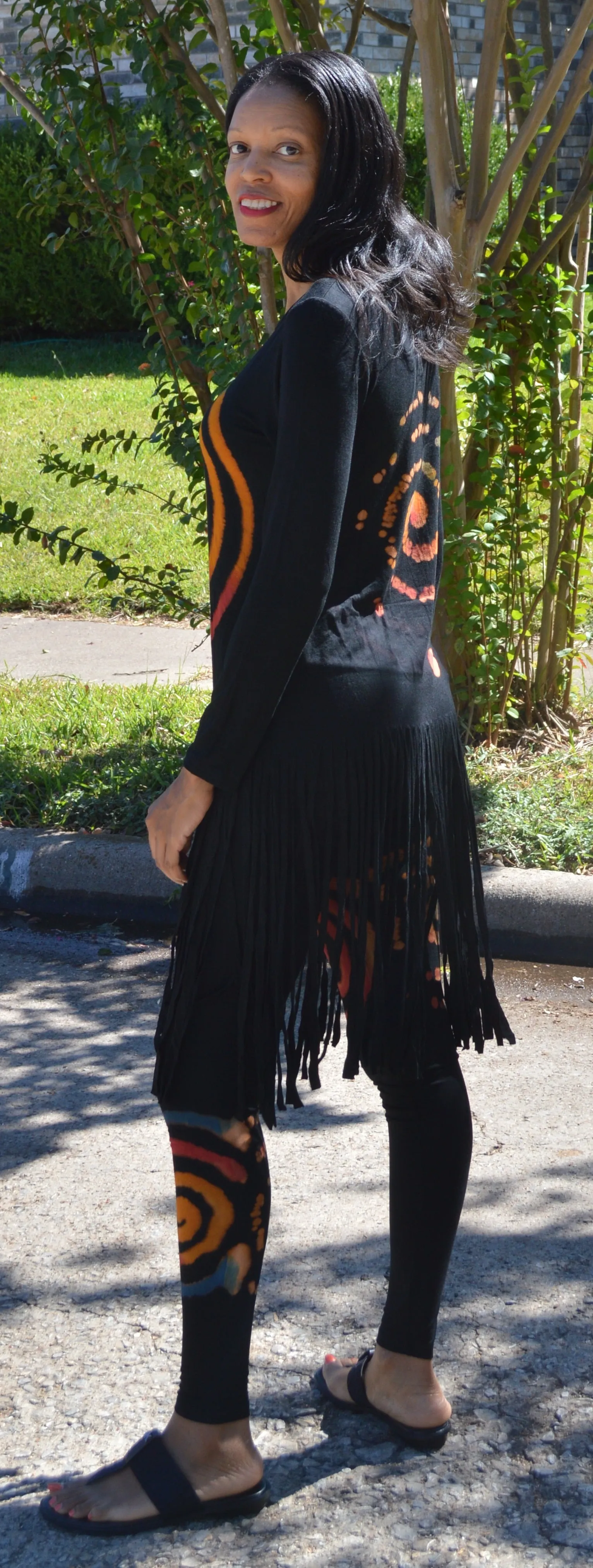 Multi Fringe Tunic Set