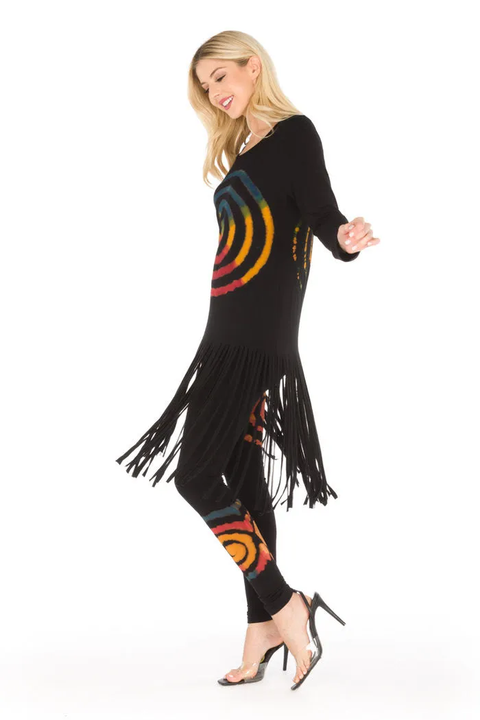 Multi Fringe Tunic Set