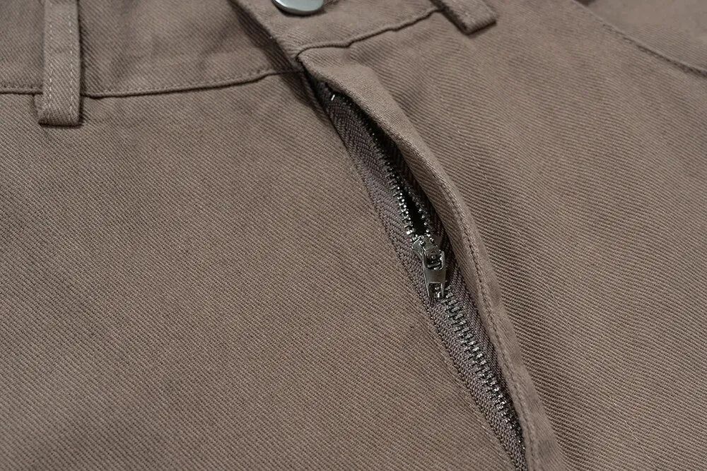 Multi-Pockets Straight Baggy Cargo Pants