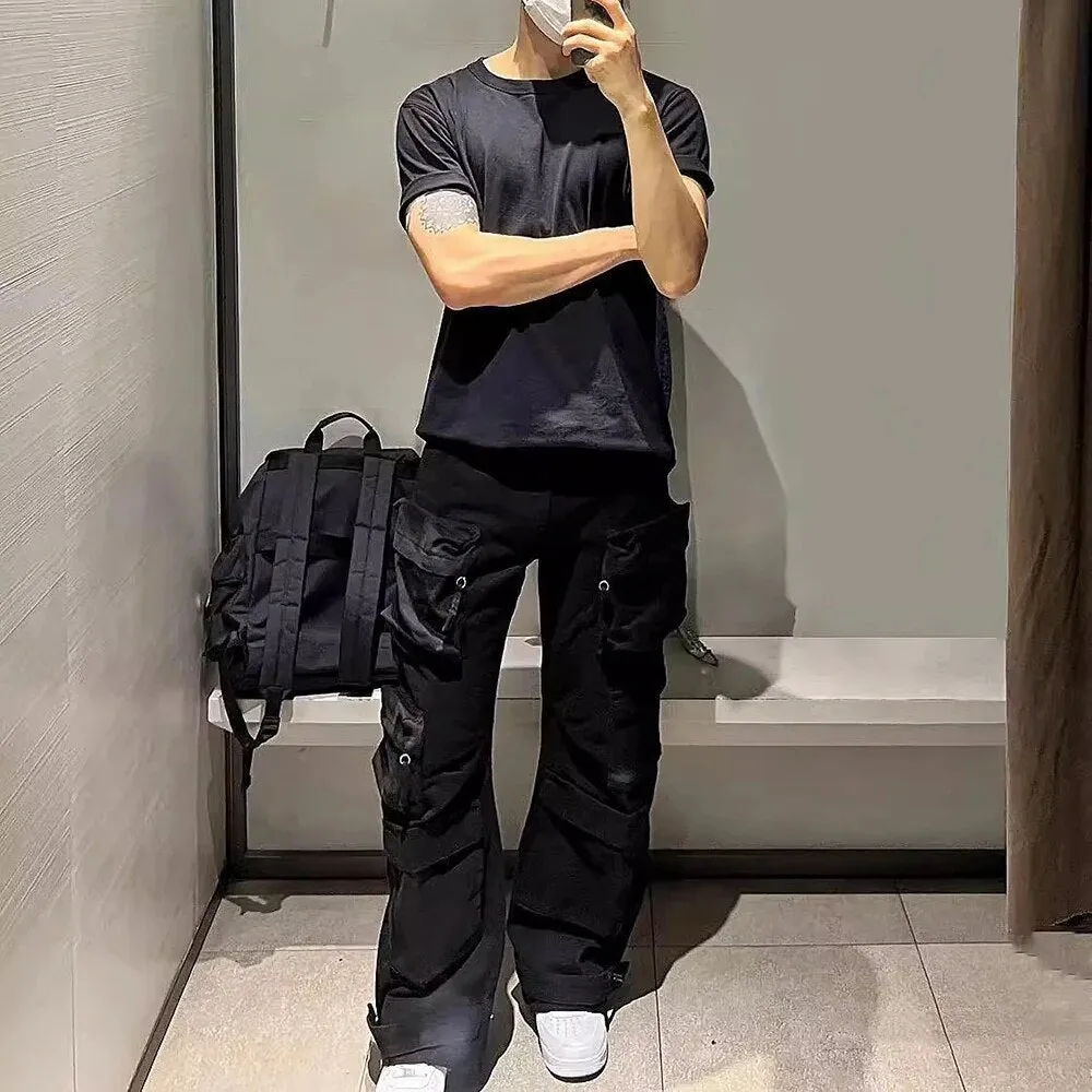 Multi-Pockets Straight Baggy Cargo Pants