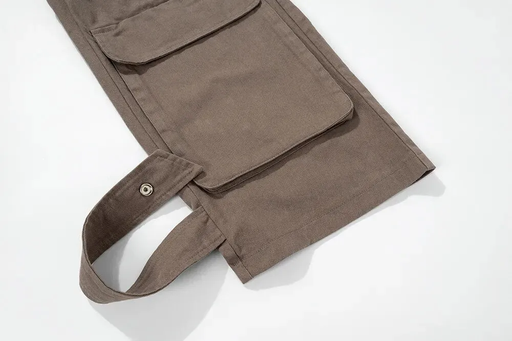 Multi-Pockets Straight Baggy Cargo Pants