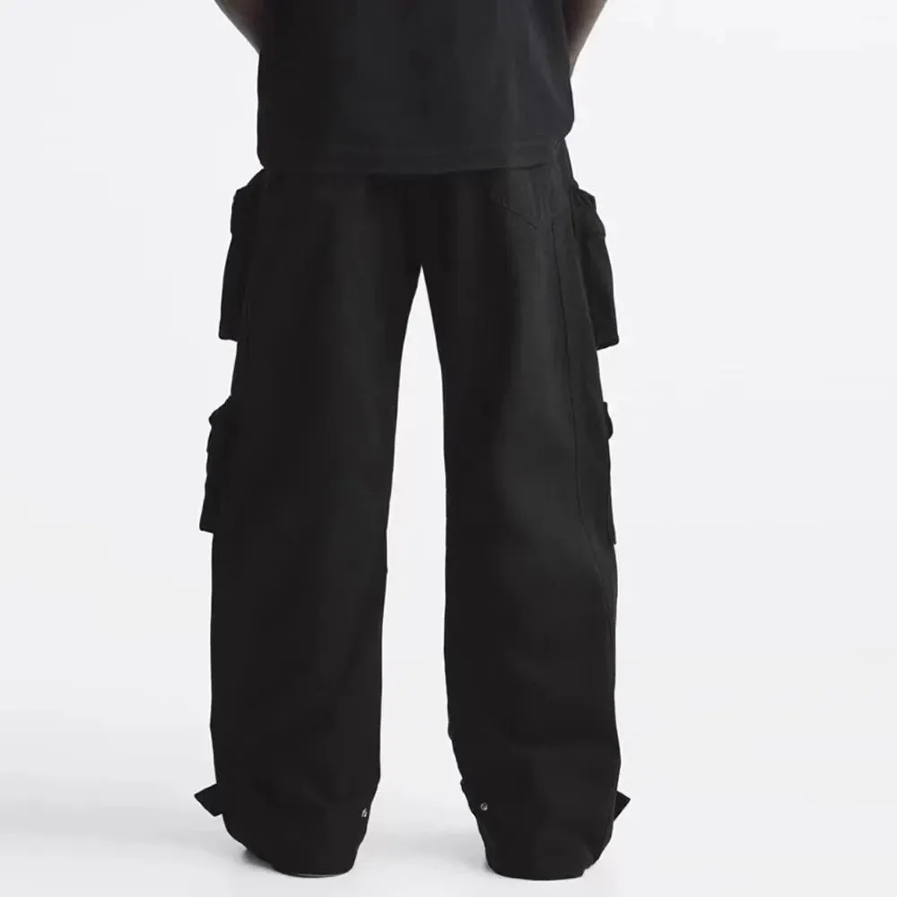 Multi-Pockets Straight Baggy Cargo Pants