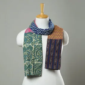 Multicolor - Patchwork Block Printed Cotton Stole 54