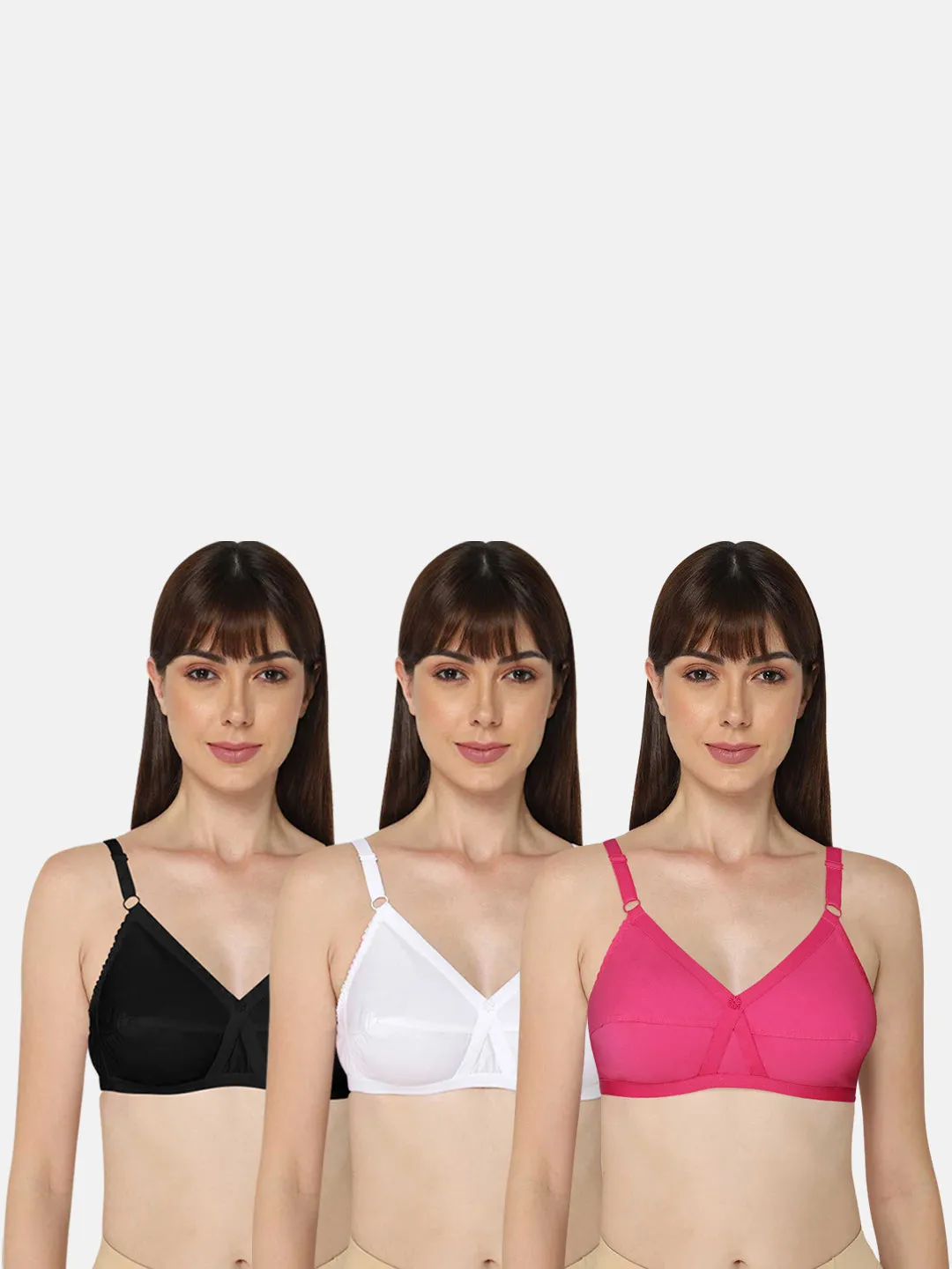 Naidu Hall Heritage-Bra Special Combo Pack - Cross - C38