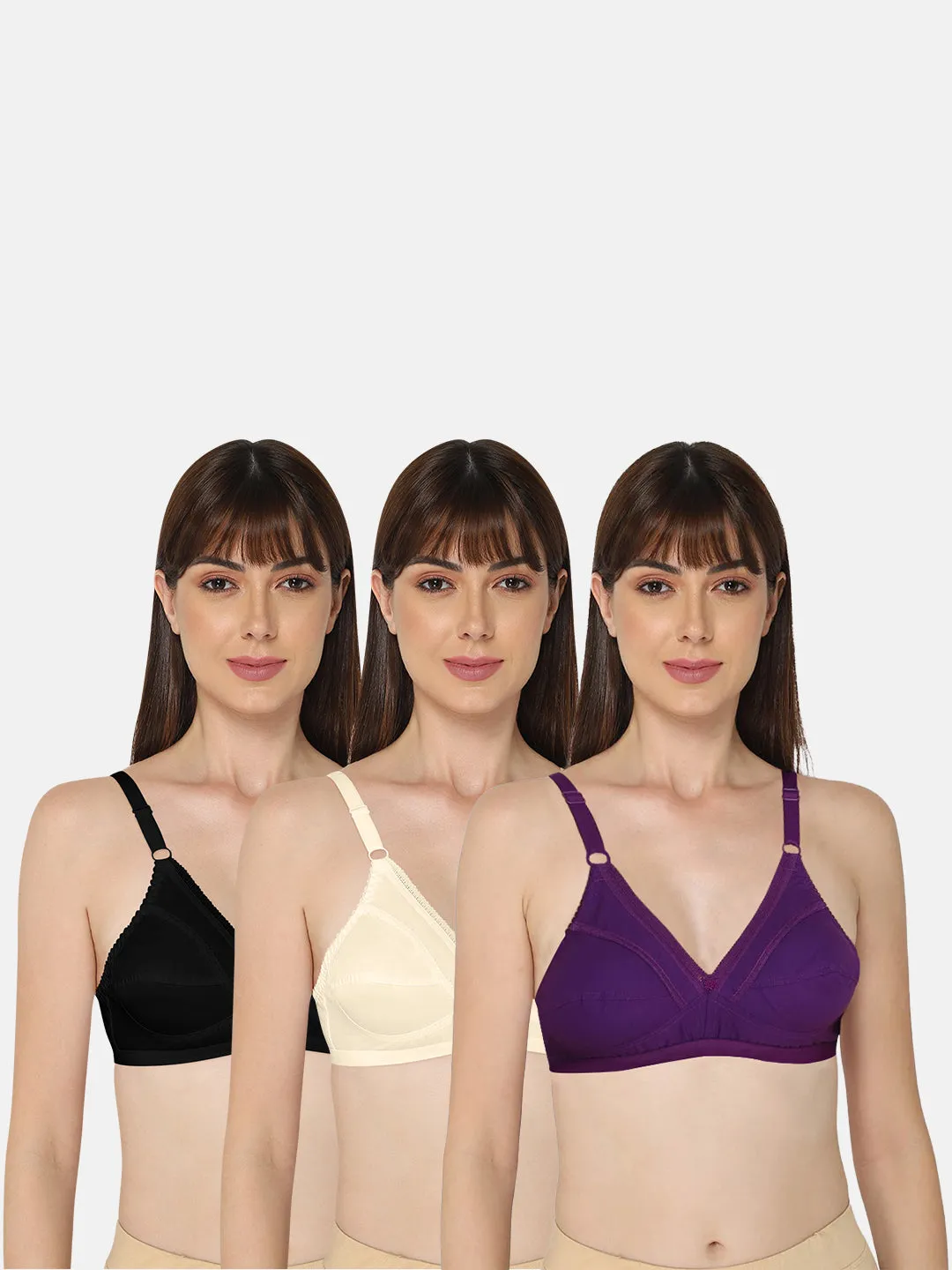 Naidu Hall Heritage-Bra Special Combo Pack - Naturalle - C34