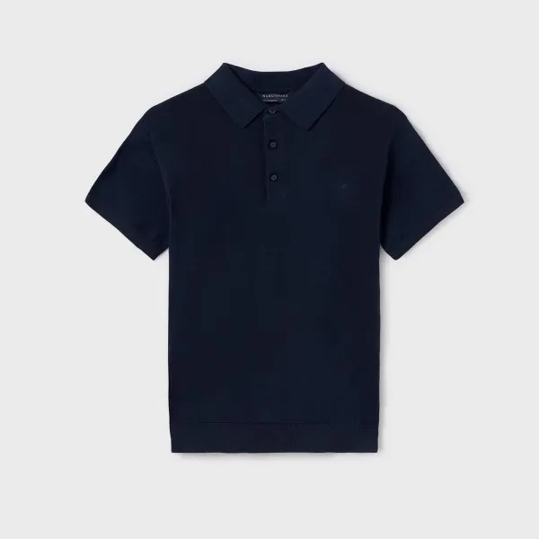 Navy Blue Kids Sweater Polo