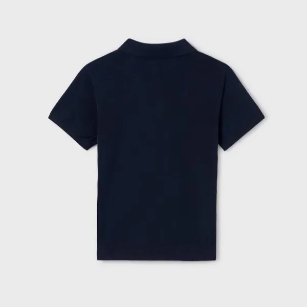 Navy Blue Kids Sweater Polo