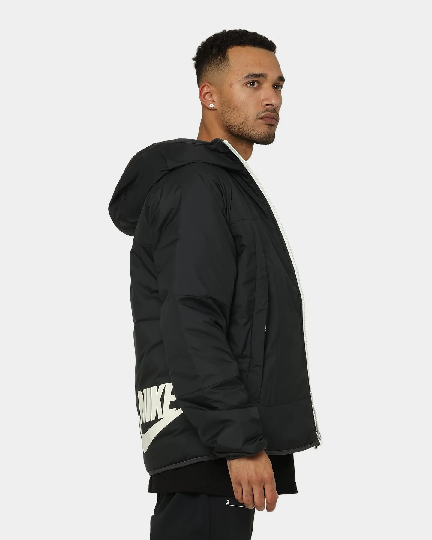 Nike Sportswear Therma-FIT Legacy Reversible Hooded Jacket Black/Dark Smoke