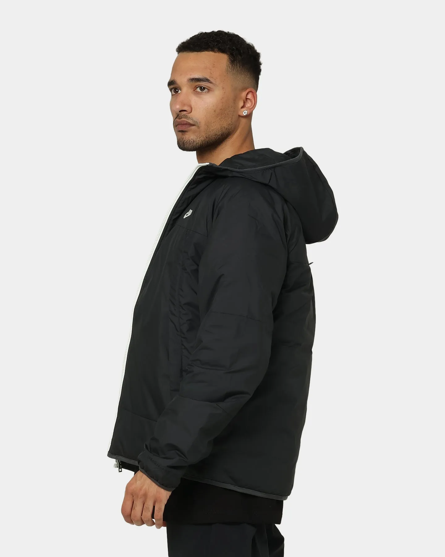 Nike Sportswear Therma-FIT Legacy Reversible Hooded Jacket Black/Dark Smoke