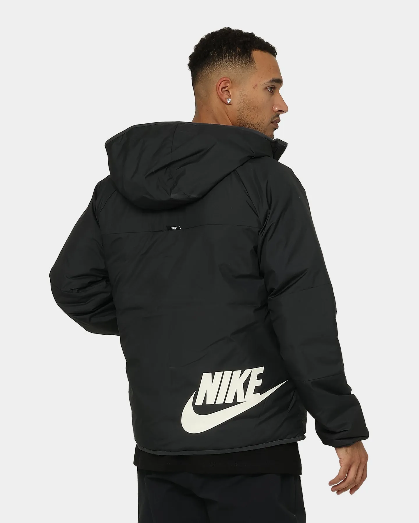 Nike Sportswear Therma-FIT Legacy Reversible Hooded Jacket Black/Dark Smoke