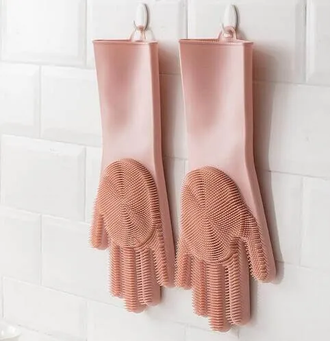 Non-Slip Magic Silicone Cleaning Gloves