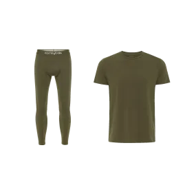 Olive Green Long John & Tee Bundle