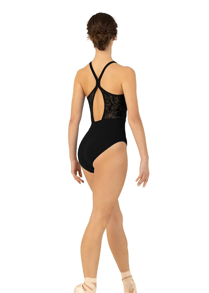 ON SALE Sahara Double Strap Camisole Leotard (Black)