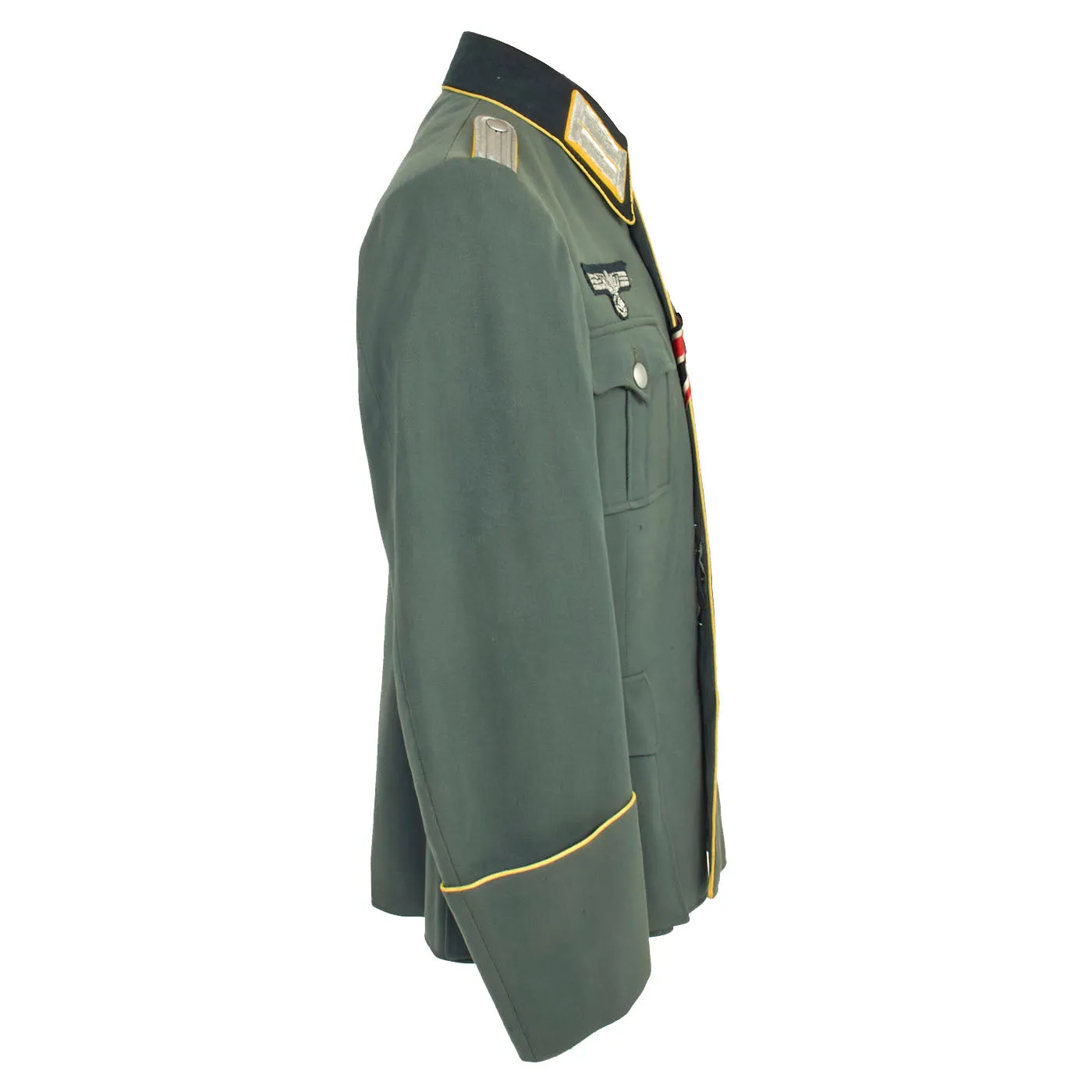 Original German WWII Named Heer Signals Officer Leutnant M36 Dress Tunic - dated 1939