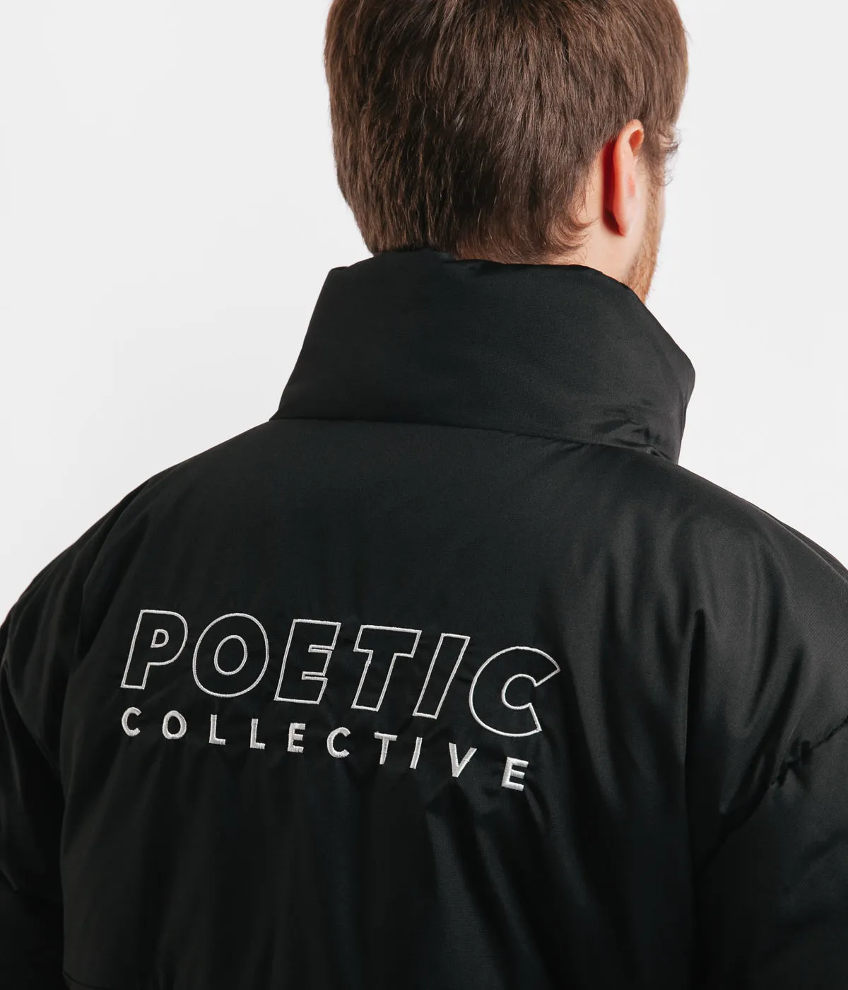 Poetic Collective Puffer Jacket
 - Black