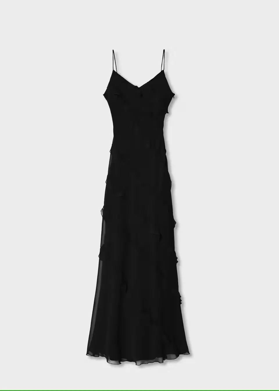 Pre Order:  Ruffled Backless Side-Slit Dress Maxi