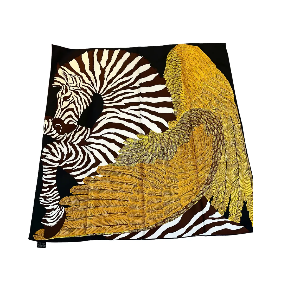 Pre Order:  Zebra Pegasus Twill Square Scarf