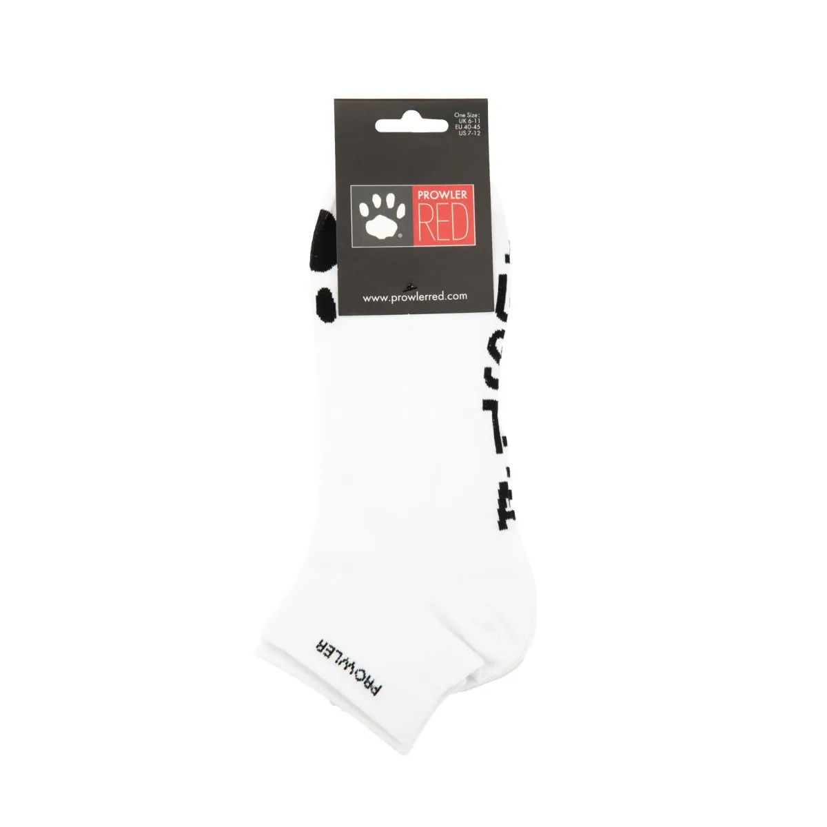 Prowler RED Just A Hole Ankle Socks White Black