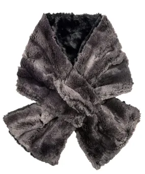 Pull-Thru Scarf - Luxury Faux Fur in Espresso Bean