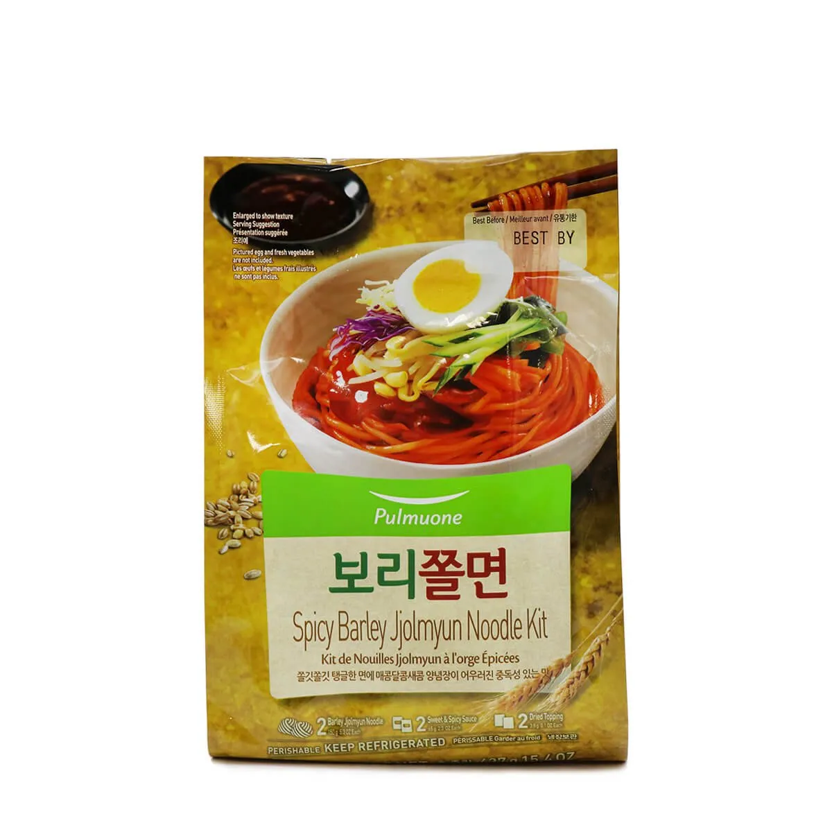 Pulmuone Spicy Barley Jjolmyun Noodle Kit 15.4oz