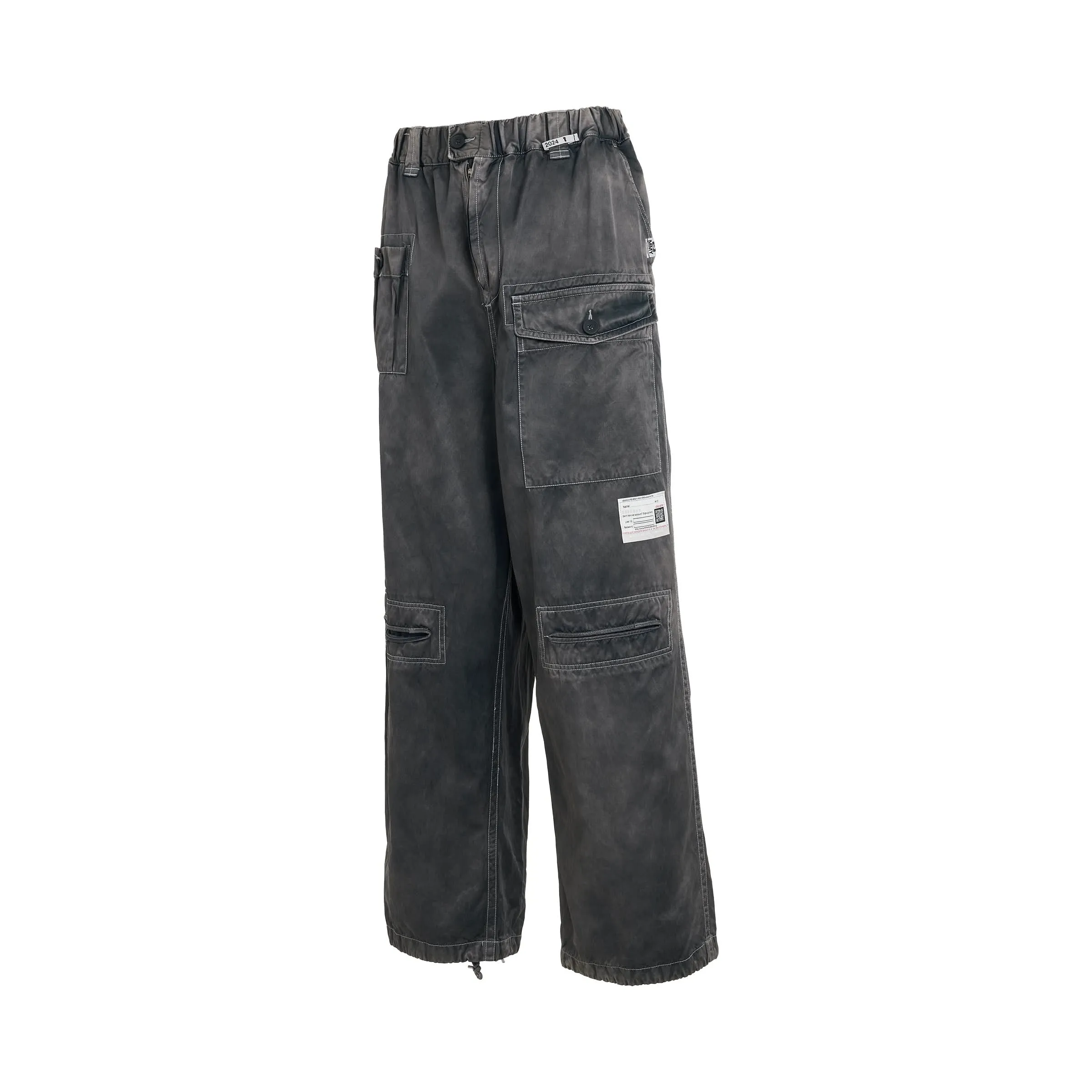 Rc Twill Cargo Trouser in Black