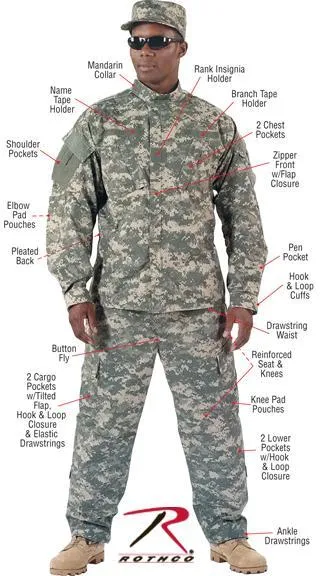 Rothco Camo Army Combat Uniform Pants