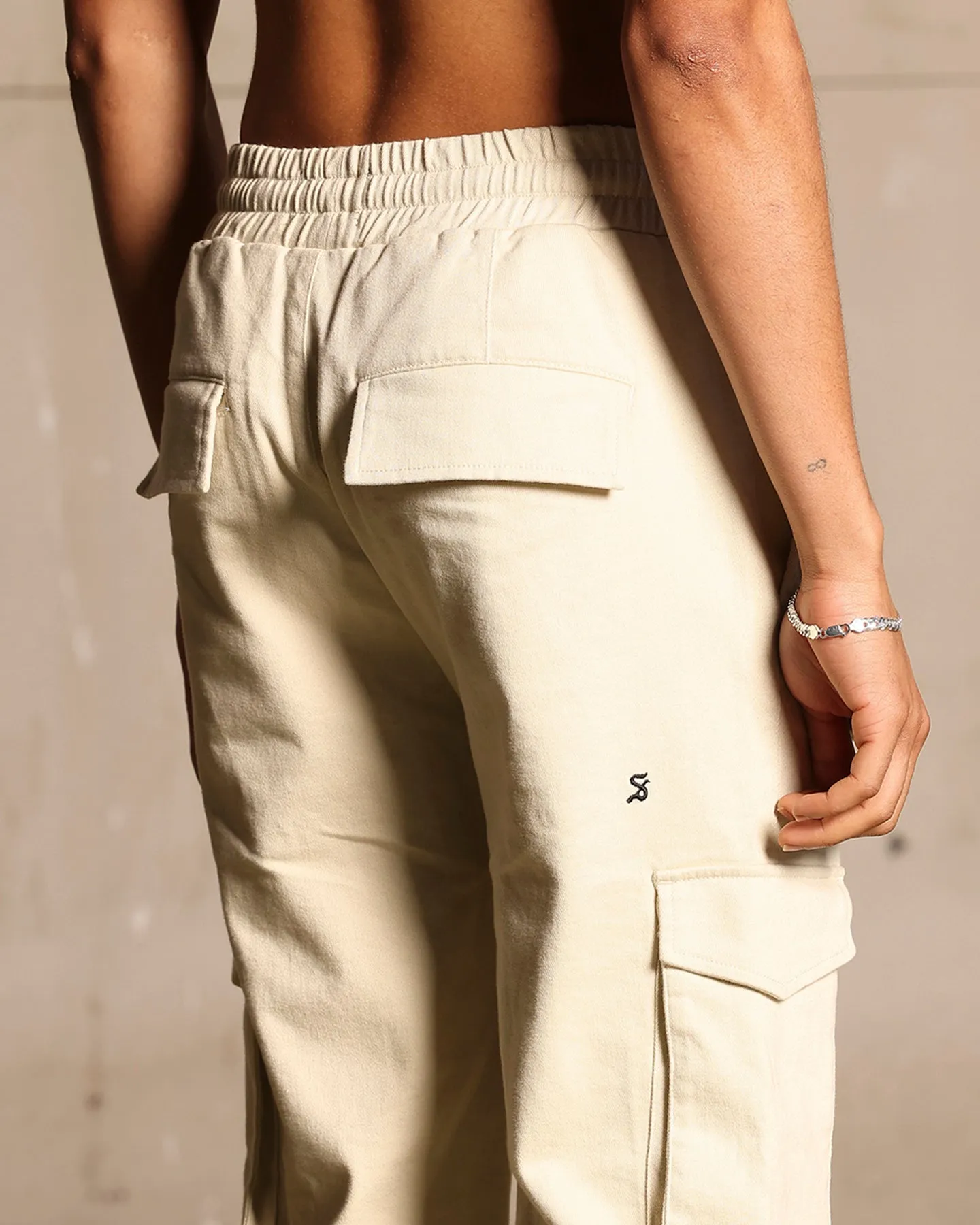 Saint Morta Infantry Relaxed Cargo Pants Off White