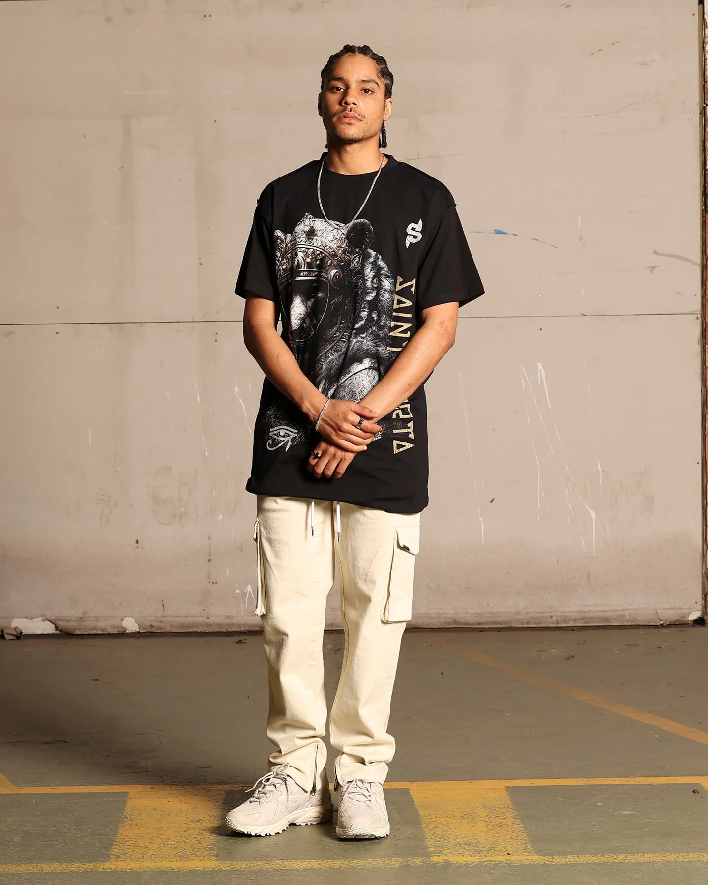 Saint Morta Infantry Relaxed Cargo Pants Off White