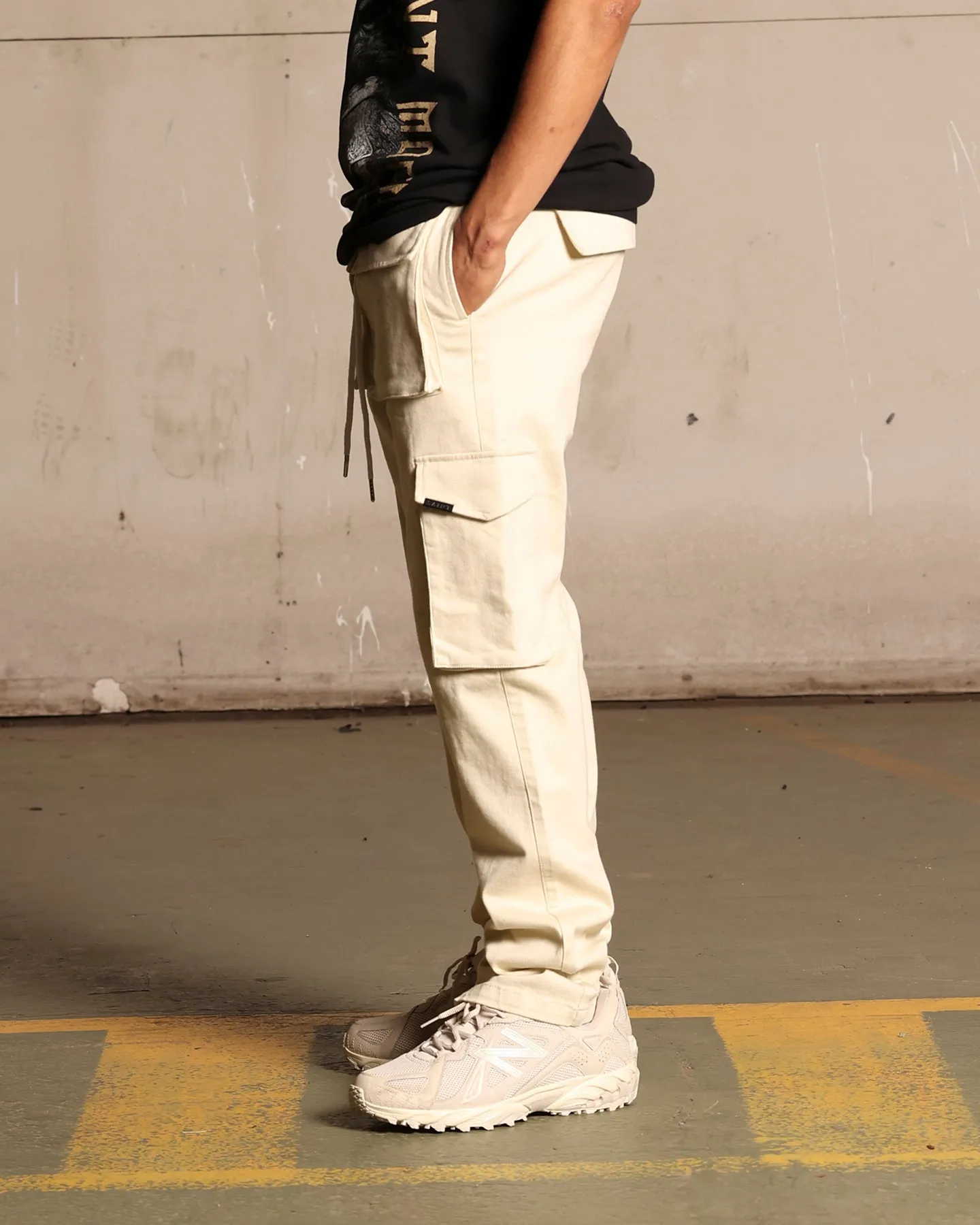 Saint Morta Infantry Relaxed Cargo Pants Off White