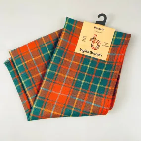 Scarf in Burnett Ancient Wool Tartan.