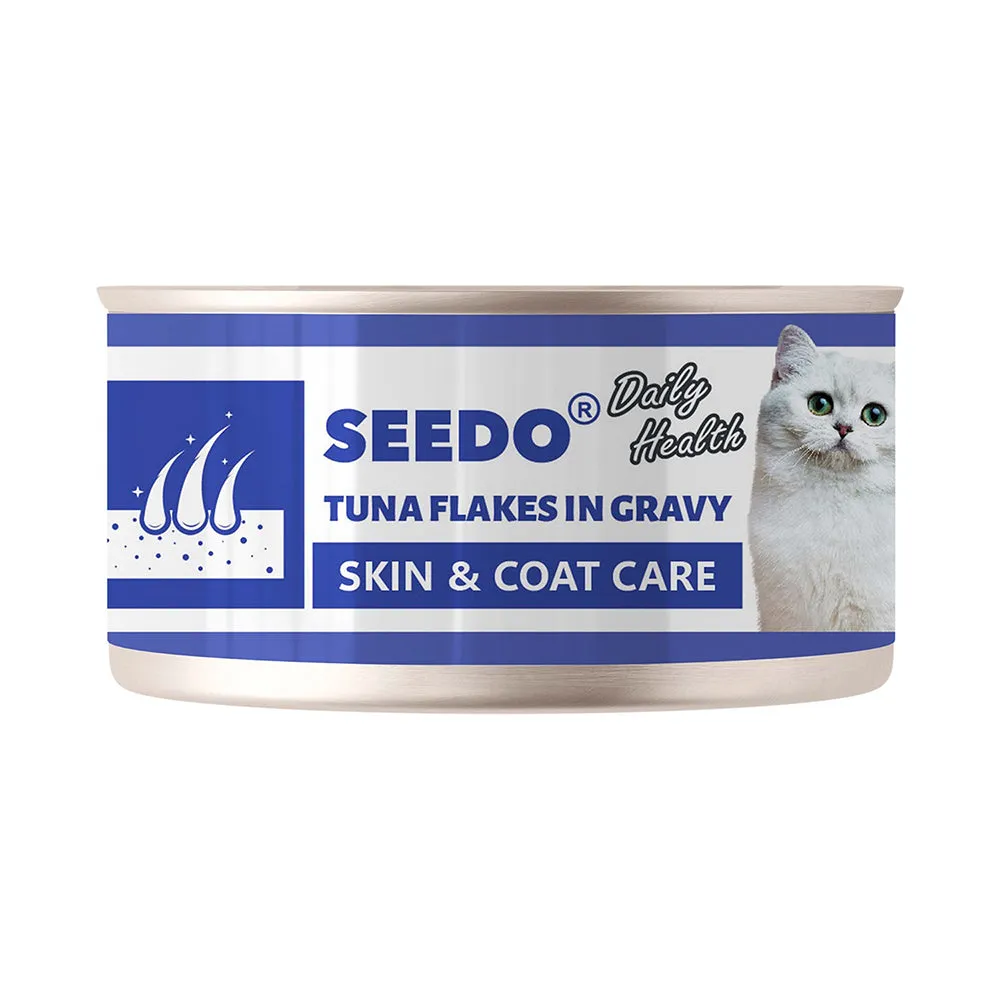 Seedo Cat Daily Health Skin & Coat Care Tuna Flakes in Gravy 70g