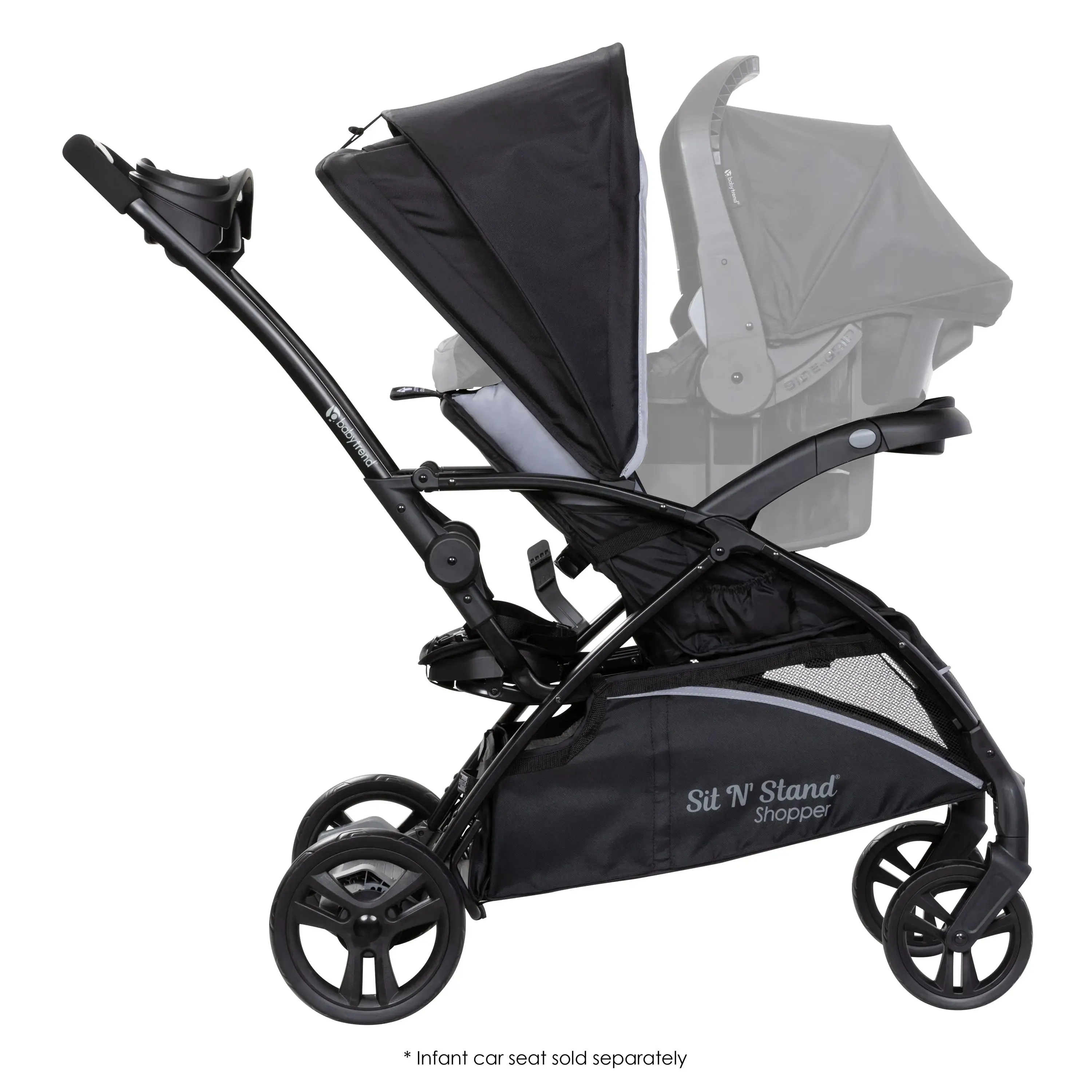 Sit N Stand® 5-in-1 Shopper Stroller - Stormy (VM Innovations Exclusive)