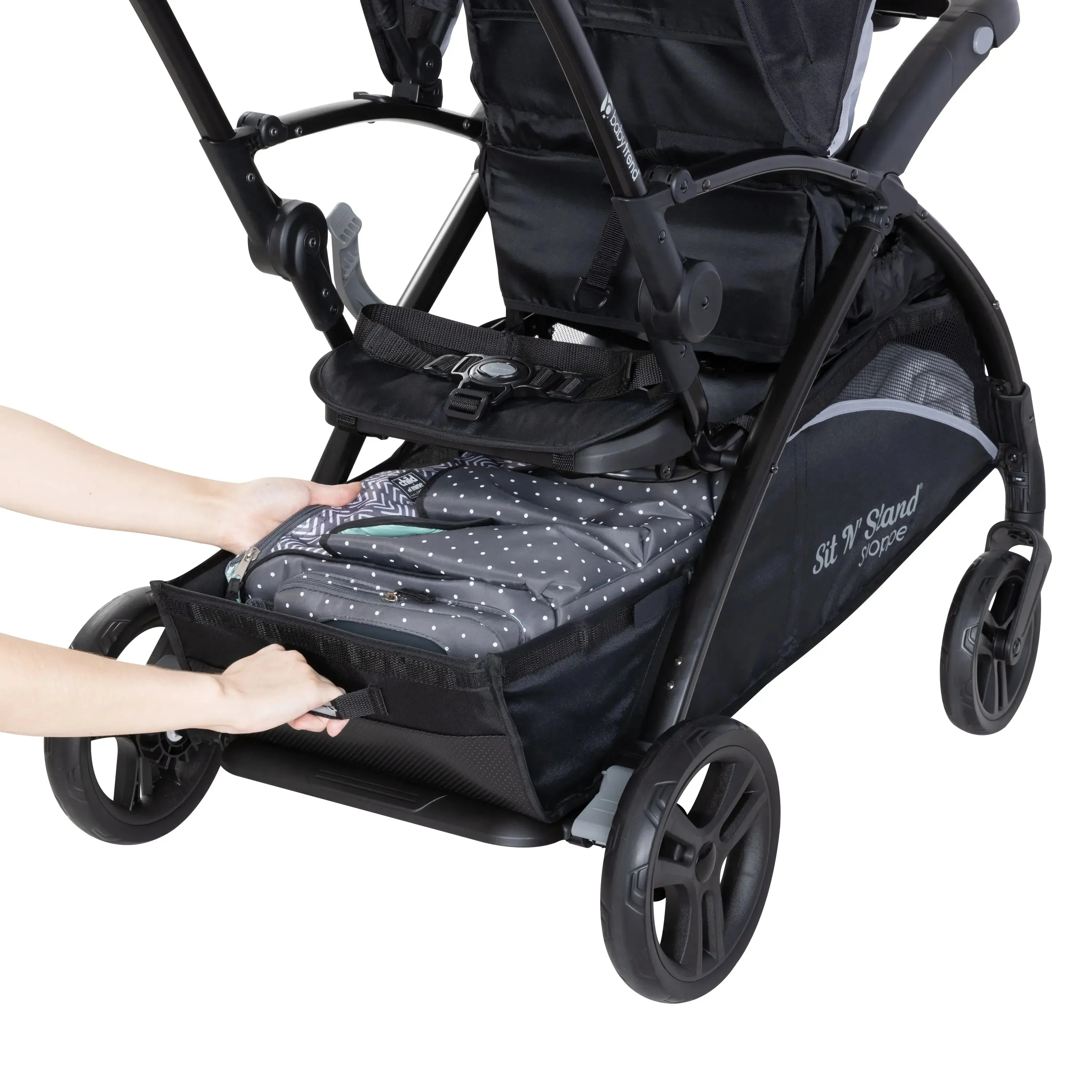 Sit N Stand® 5-in-1 Shopper Stroller - Stormy (VM Innovations Exclusive)