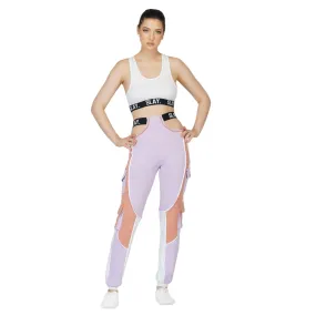 SLAY. Women's White Activewear Crop top