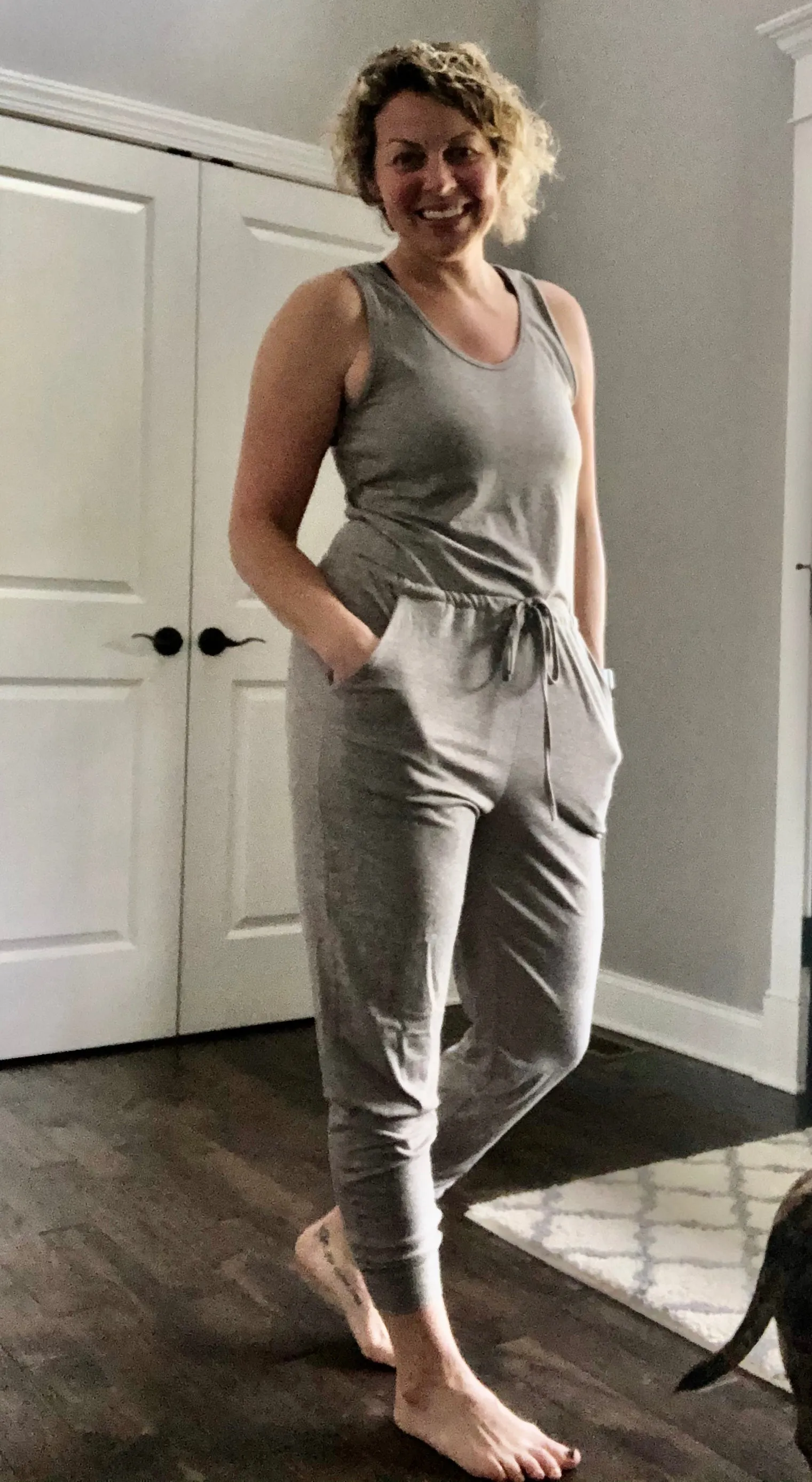 Sleeveless Drawstring Jumpsuit