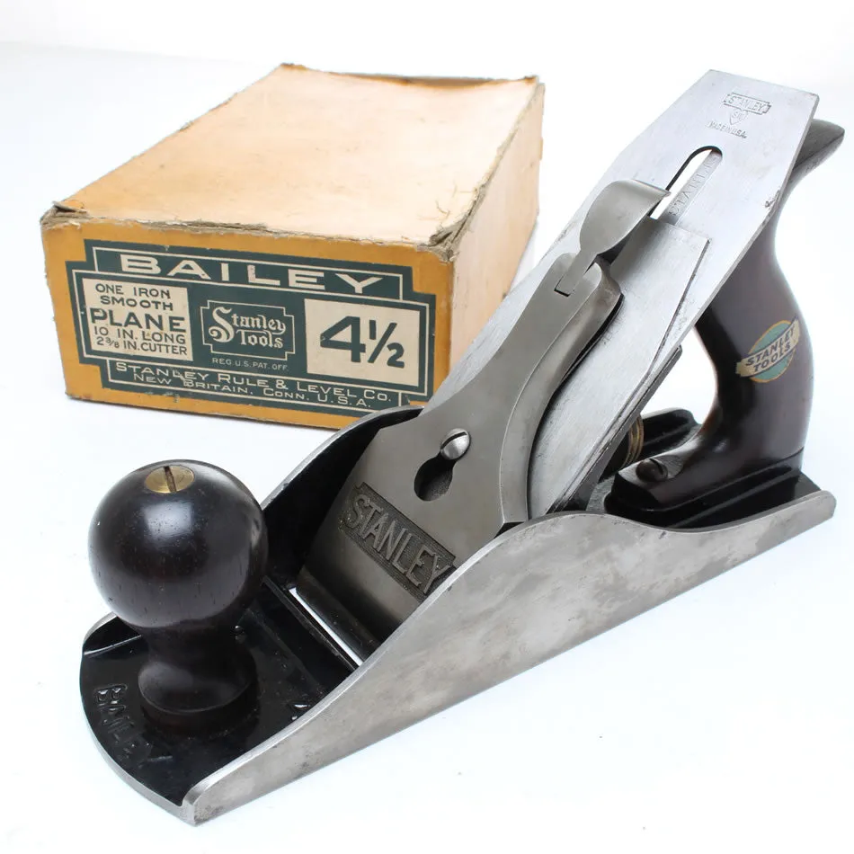 SOLD - Stanley Sweetheart Smoothing Plane 4 ½ - Rosewood - Mint