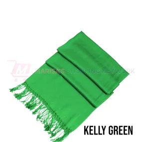 Solid Kelly Green Pashmina Scarves