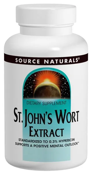 SOURCE NATURALS - St. John's Wort Extract (450 mg) - 90 Tablets