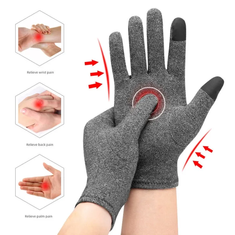 Sports Fitness Training Joint Protection Warm Gloves, Size: M(Grey)