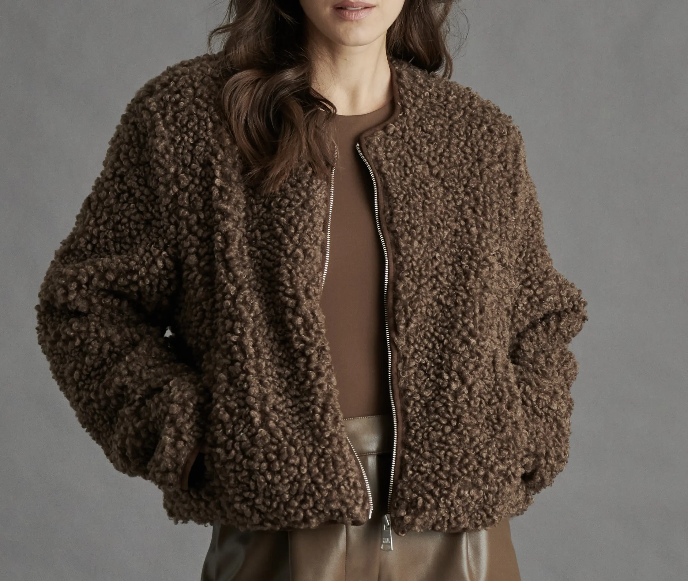 STE Mocha Teddy Jacket